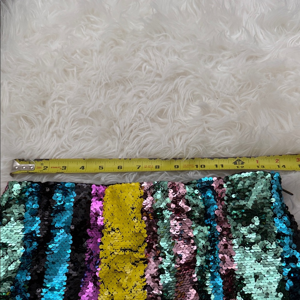 Multicolor Sequin Midi Skirt sz S - Picture 7 of 7